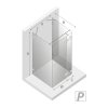 New Trendy Kabina prysznicowa przyścienna AVEXA BLACK 80x70x200 EXK-2595/EXK-2625